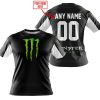CUSTOM NAME RACING - LIMITED EDITION - MONSTER - WHITE - T-SHIRT