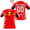 CUSTOM NAME RACING - LIMITED EDITION - REDBULL - RED V2 - T-SHIRT