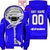 CUSTOM NAME RACING - LIMITED EDITION - ALPINESTARS - BLUE V2 - FLEECE ZIP HOODIE