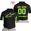 CUSTOM NAME RACING - LIMITED EDITION - ALPINESTARS - GREEN 1 - POLO SHIRT