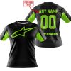 CUSTOM NAME RACING - LIMITED EDITION - ALPINESTARS - GREEN 1 - T-SHIRT