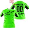 CUSTOM NAME RACING - LIMITED EDITION - ALPINESTARS - GREEN V2 - T-SHIRT