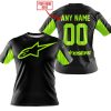 CUSTOM NAME RACING - LIMITED EDITION - ALPINESTARS - NEON - T-SHIRT