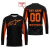 CUSTOM NAME RACING - LIMITED EDITION - ALPINESTARS - ORANGE - JERSEY