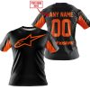 CUSTOM NAME RACING - LIMITED EDITION - ALPINESTARS - ORANGE - T-SHIRT