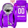 CUSTOM NAME RACING - LIMITED EDITION - ALPINESTARS - PURPLE V2 - FLEECE ZIP HOODIE