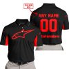 CUSTOM NAME RACING - LIMITED EDITION - ALPINESTARS - RED - POLO SHIRT