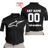 CUSTOM NAME RACING - LIMITED EDITION - ALPINESTARS - WHITE - POLO SHIRT