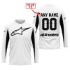CUSTOM NAME RACING - LIMITED EDITION - ALPINESTARS - WHITE V2 - JERSEY