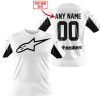CUSTOM NAME RACING - LIMITED EDITION - ALPINESTARS - WHITE V2 - T-SHIRT