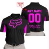 CUSTOM NAME RACING - LIMITED EDITION - FOX RACING - PINK - POLO SHIRT