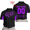 CUSTOM NAME RACING - LIMITED EDITION - FOX RACING - PURPLE - POLO SHIRT
