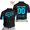 CUSTOM NAME RACING - LIMITED EDITION - FOX RACING - SKY BLUE - POLO SHIRT