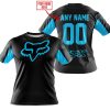 CUSTOM NAME RACING - LIMITED EDITION - FOX RACING - SKY BLUE - T-SHIRT