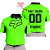 CUSTOM NAME RACING - LIMITED EDITION - FOX RACING V2 - GREEN - POLO SHIRT