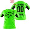 CUSTOM NAME RACING - LIMITED EDITION - FOX RACING V2 - GREEN - T-SHIRT