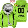 CUSTOM NAME RACING - LIMITED EDITION - FOX RACING V2 - GREEN 1 - FLEECE ZIP HOODIE