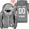 CUSTOM NAME RACING - LIMITED EDITION - FOX RACING V2 - GREY - FLEECE ZIP HOODIE