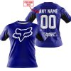 CUSTOM NAME RACING - LIMITED EDITION - FOX RACING V2 - NAVY - T-SHIRT