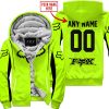 CUSTOM NAME RACING - LIMITED EDITION - FOX RACING V2 - NEON - FLEECE ZIP HOODIE