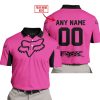 CUSTOM NAME RACING - LIMITED EDITION - FOX RACING V2 - PINK 1 - POLO SHIRT