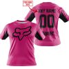 CUSTOM NAME RACING - LIMITED EDITION - FOX RACING V2 - PINK 1 - T-SHIRT