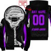 CUSTOM NAME RACING - LIMITED EDITION - CAN AM - PURPLE - FLEECE ZIP HOODIE