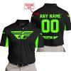 CUSTOM NAME RACING - LIMITED EDITION - FLY RACING- GREEN - POLO SHIRT