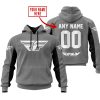 CUSTOM NAME RACING - LIMITED EDITION - FLY RACING- GREY V2