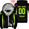 CUSTOM NAME RACING - LIMITED EDITION - FLY RACING- NEON - FLEECE ZIP HOODIE