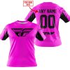 CUSTOM NAME RACING - LIMITED EDITION - FLY RACING- PINK V2 - T-SHIRT