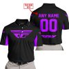 CUSTOM NAME RACING - LIMITED EDITION - FLY RACING- PURPLE - POLO SHIRT