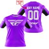 CUSTOM NAME RACING - LIMITED EDITION - FLY RACING- PURPLE V2 - T-SHIRT