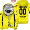 CUSTOM NAME RACING - LIMITED EDITION - FLY RACING- YELLOW V2 - FLEECE ZIP HOODIE