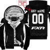 CUSTOM NAME RACING - LIMITED EDITION - FXR - WHITE - FLEECE ZIP HOODIE