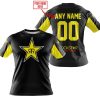 CUSTOM NAME RACING - LIMITED EDITION - ROCKSTAR - YELLOW - T-SHIRT