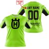 CUSTOM NAME RACING - LIMITED EDITION - HUSQVARNA - GREEN 1 V2 - T-SHIRT