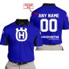 CUSTOM NAME RACING - LIMITED EDITION - HUSQVARNA - NAVY V2 - POLO SHIRT