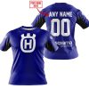CUSTOM NAME RACING - LIMITED EDITION - HUSQVARNA - NAVY V2 - T-SHIRT