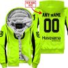 CUSTOM NAME RACING - LIMITED EDITION - HUSQVARNA - NEON V2 - FLEECE ZIP HOODIE