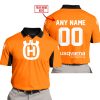 CUSTOM NAME RACING - LIMITED EDITION - HUSQVARNA - ORANGE V2 - POLO SHIRT