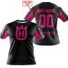 CUSTOM NAME RACING - LIMITED EDITION - HUSQVARNA - PINK 1 - T-SHIRT