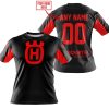 CUSTOM NAME RACING - LIMITED EDITION - HUSQVARNA - RED - T-SHIRT