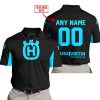 CUSTOM NAME RACING - LIMITED EDITION - HUSQVARNA - SKY BLUE - POLO SHIRT
