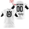 CUSTOM NAME RACING - LIMITED EDITION - HUSQVARNA - WHITE V2 - T-SHIRT