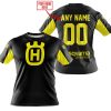 CUSTOM NAME RACING - LIMITED EDITION - HUSQVARNA - YELLOW - T-SHIRT
