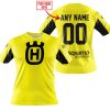 CUSTOM NAME RACING - LIMITED EDITION - HUSQVARNA - YELLOW V2 - T-SHIRT