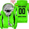 CUSTOM NAME RACING - LIMITED EDITION - SEA DOO - GREEN V2 - FLEECE ZIP HOODIE