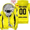 CUSTOM NAME RACING - LIMITED EDITION - SEA DOO - YELOW V2 - FLEECE ZIP HOODIE