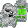 LIMITED EDITION PRODUCTS - US AIR PORCE - CAN AM RACING - CUSTOM NAME - GREEN - FLEECE ZIP HOODIE